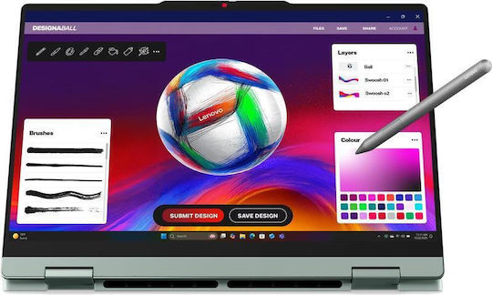 Lenovo IdeaPad 5 2-in-1 14IPH11 14" OLED FHD+ Ecran Tactil (Ultra 7-355/16GB/1TB SSD/Fără Sistem de Operare) (Tastatură US)