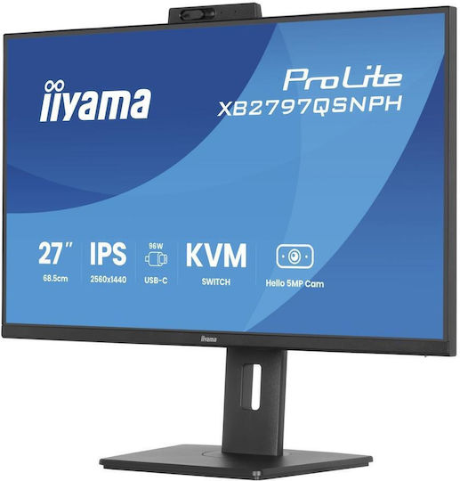 Iiyama XB2797QSNPH-B1 Монитор 27" QHD 2560x1440 с Време на реакция 1ms GTG