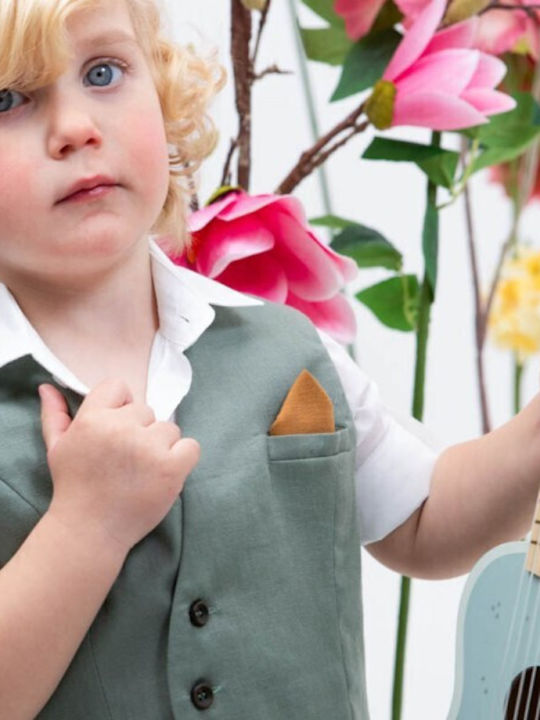 Bambolino Baptism Suit with Vest for Boy Billy Multicolour