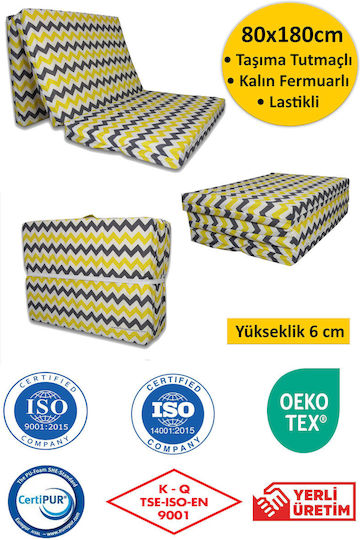 SteweHome Einzelschlafmatratze Rollenverpackung 80x180x6cm