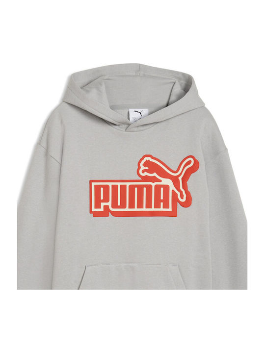 PUMA Hanorac pentru copii cu glugă Gri Ess Lab