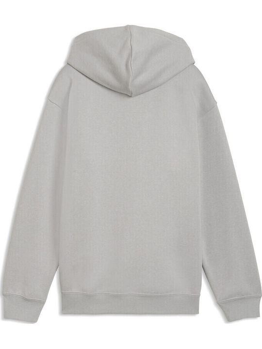 Fleece Kids Sweatshirt with Grey Hood Ess Lab