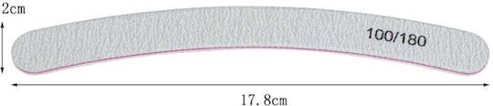 Globalnail Nagelfeilen Banana Doppelseite 100/180 25Stücke Nagelfeile