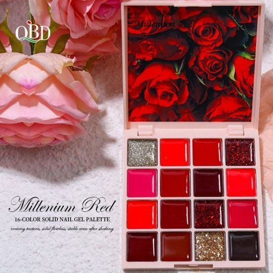 QBD 16 Colours False Nail Gel Multicolour