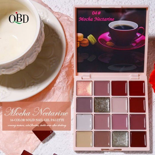QBD 16 Colours False Nail Gel Multicolour