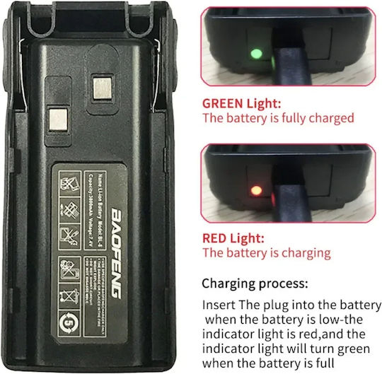Battery for Two-Way Radio Transceiver for UV-82, TC-566