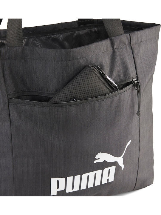 Base Fabric Women's Shoulder Shopper Bag Black