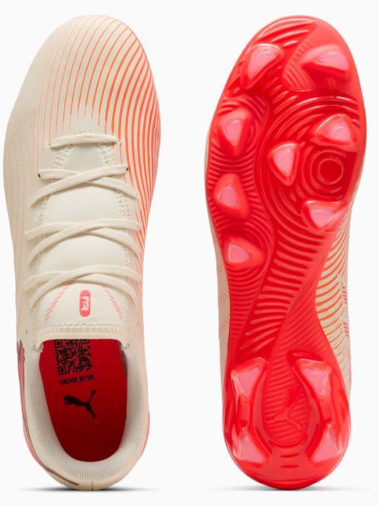 PUMA Future FG/AG Football Shoes with Cleats Ecru