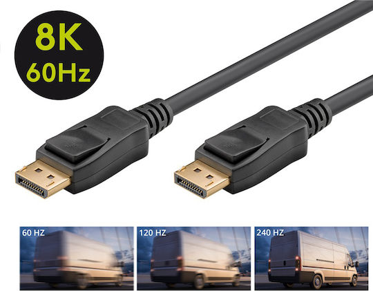 Goobay Cablu DisplayPort - DisplayPort 1m Negru (61696)