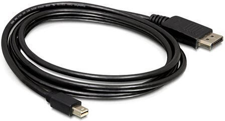 DeLock Кабел DisplayPort мъжки - mini DisplayPort мъжки 1м Черен (82698)