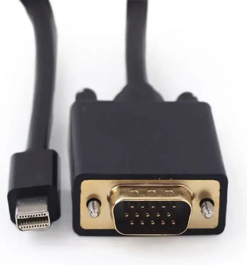 Cablexpert Kabel Mini-DisplayPort-Stecker - VGA-Stecker 1.8m Schwarz (CC-mDPM-VGAM-6)