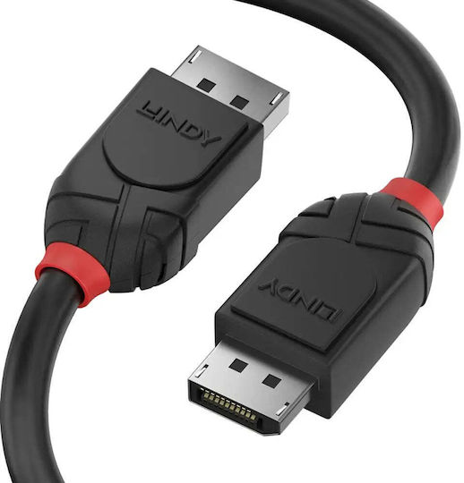 Lindy Кабел DisplayPort мъжки - DisplayPort мъжки 0.5м Черен (36490)