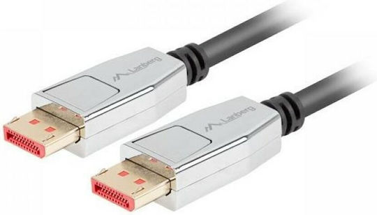 Lanberg Kabel DisplayPort-Stecker - DisplayPort-Stecker 1m Schwarz (CA-DPDP-20CU-0010-BK)