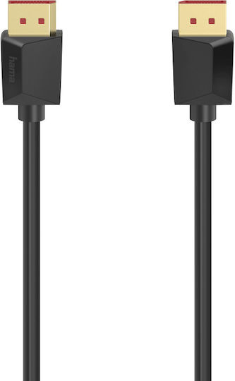 HAMA 00200699 Кабел DisplayPort Мъжки - DisplayPort Мъжки 2м Черен