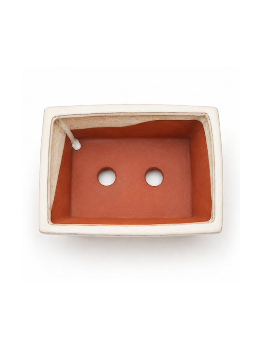 Ghiveci De Flori Alb 15x11x7cm