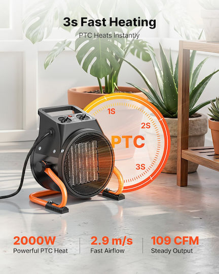 Vevor Industrial Electric Air Heater 2kW