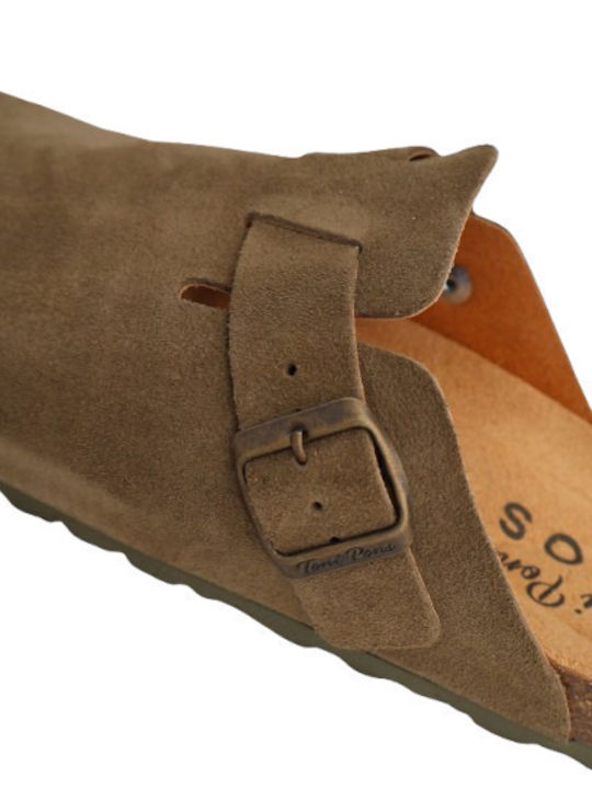 Toni Pons Männliche Holzschuhe Grüne Gregor Qt Army
