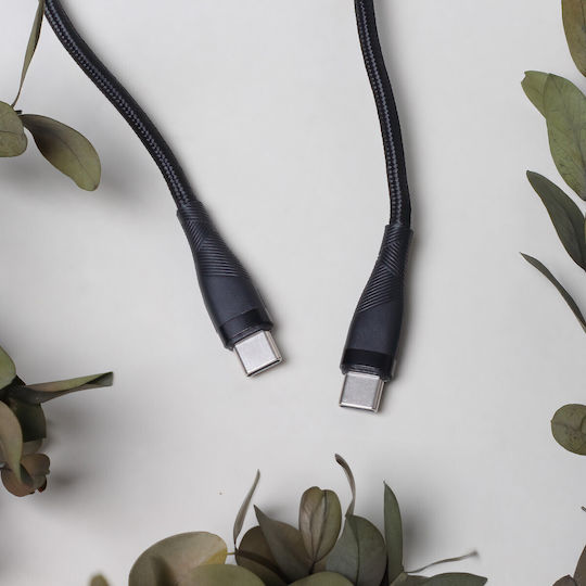 Maxlife MXUC-08 USB 2.0 Kabel USB-C männlich - USB-C 60W Schwarz 1m