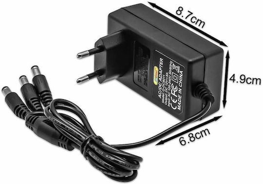 Andowl QY-9011 Универсално захранващо устройство 12V 5A с мощност 60W с 3 конектора Q-DC9011