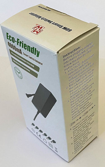 Minwa Universal Power Adapter Adjustable Voltage 24V 4A Power 96W With Plug Set (MW MD40-PCDU)