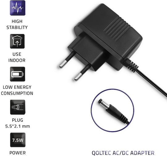 Qoltec Universal Power Adapter 7.5V 1A with Power 8W (50784)