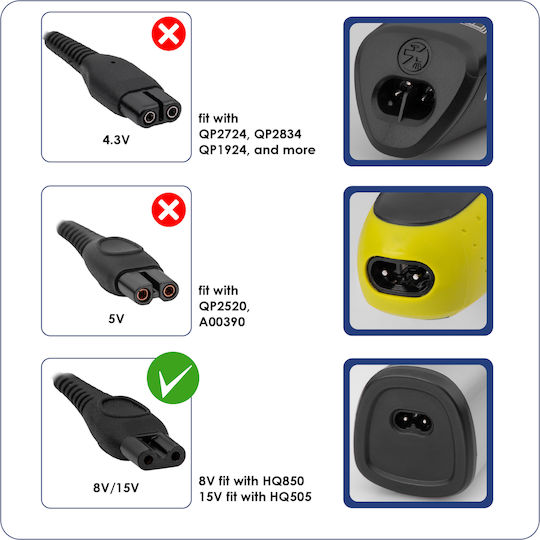 Akyga Universelles Netzadapter 8V 0,1A mit Leistung 0,8W (AK-PD-16)