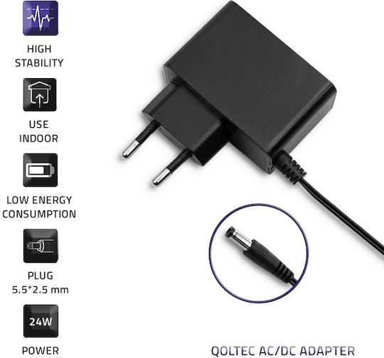Qoltec Universal Power Adapter 24V 1A with Power 24W (50792)