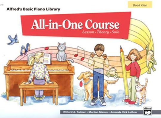 Alfred Music Publishing Basic Piano Library-All In One Course-Book 1 Children's Learning Method for Piano