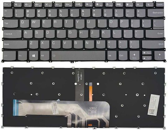 Πληκτρολόγιο Laptop Keyboard Lenovo Ideapad Flex 5-14are05 5-14iil05 5-14itl05 14alc05 Pr4sb-us V192320bs1 Sn20w85221oem Κωδ.40728usbl