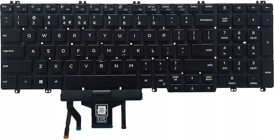 Dell Laptop Keyboard Internal English-International 102 Keys Backlit