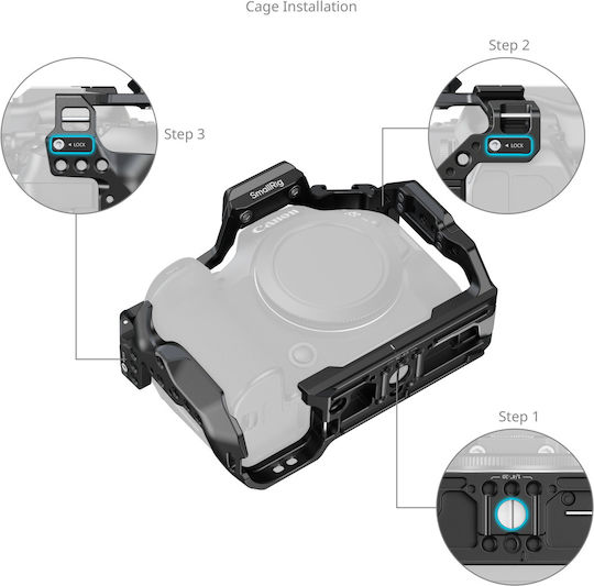 Smallrig 5954 Hawklock Quick Release Cage Canon Eos R6 Mark Iii R6 Mark Ii