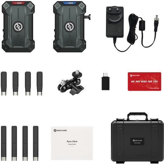 Hollyland Pyro Ultra 4k Dual Band Wireless Video Transmission System 1500m Sdi & Hdmi 1tx + 1rx