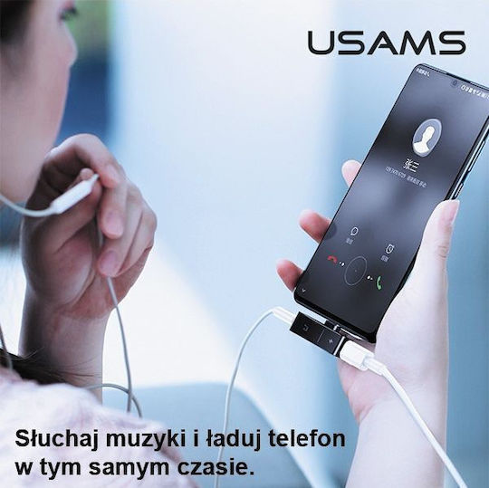 Usams SJ386 Converter Lightning Male To 3.5mm Lightning Female