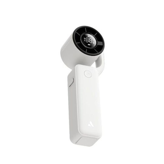 Aecooly Portable Handheld Air Gimbal Fan White 5 Speeds 3500 Mah Compact
