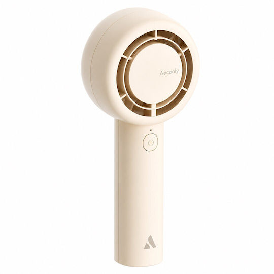 Aecooly Tragbarer Klappbarer Handgehaltener Ventilator Mini Aprikosenfarbe Kompakt Büro Outdoor Nutzung