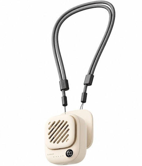 Aecooly Portable Personal Handheld Fan Click 01 Compact Beige 7 M S Usb-c 3 Speeds 10x10x3cm