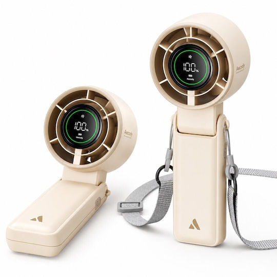 Aecooly Ventilator De Mână Ultra Portabil Puternic Gri-Violet Compact