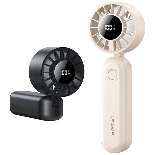 Usams Usams Mini Ventilator Elektrisch Klappbar 3W Schwarz ZB352FS01