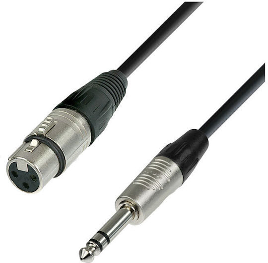 Prostage Cable XLR female - 6.3mm male 0,3m (FTS-003)