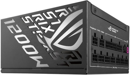 Asus ROG Strix Platinum (ROG Equalizer) 1200W Черен Захранващ Блок За Компютър Full Modular 80 Plus Platinum