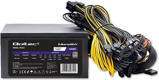Qoltec 1650W Black Power Supply Full Wired 80 Plus Platinum 50342