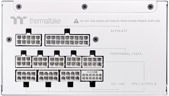Thermaltake Toughpower XT 750W White Power Supply Full Modular 80 Plus Gold