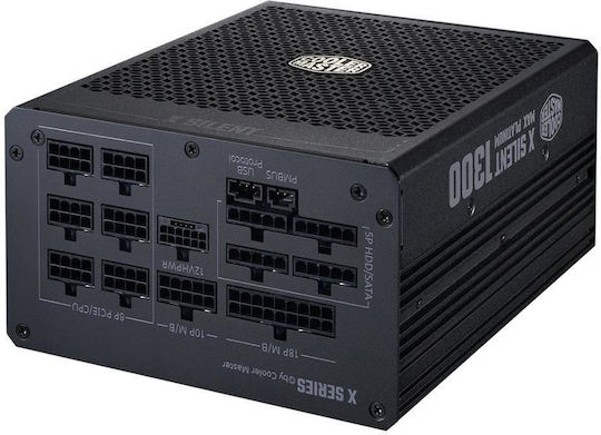 CoolerMaster X Silent MAX Platinum 1300W Μαύρο Τροφοδοτικό Υπολογιστή Full Modular 80 Plus Platinum