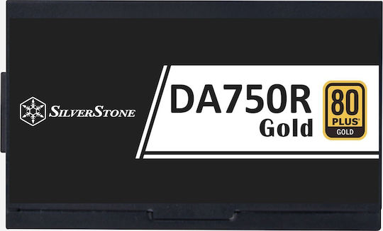Silverstone DA750R 750W Μαύρο Τροφοδοτικό Υπολογιστή Full Modular 80 Plus Gold