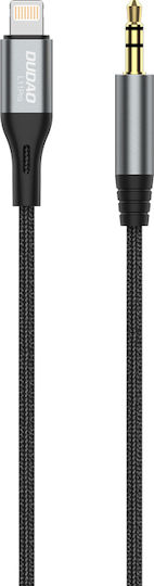 Dudao 3.5mm to Lightning Cable Γκρι 1m