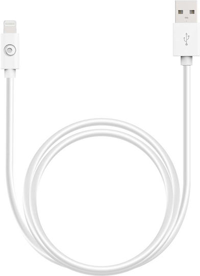 Bigben Connected USB-A Lightning Кабел 50см 2.4A Бял