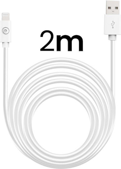 Bigben Connected Usb A Lightning Cable 2m 2.4a White