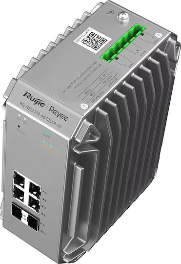 Ruijie Managed L2 Switch with 8 Gigabit (1Gbps) Ethernet Ports and 4 SFP Ports