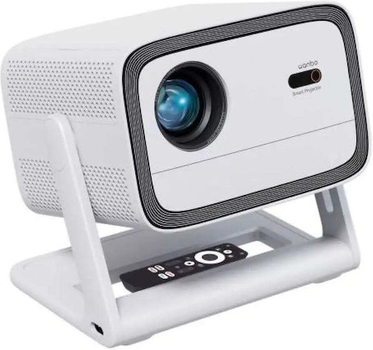 Wanbo Vali 1 Mini Projektor LCD Full HD mit Wi-Fi und Eingebauten Lautsprechern Weiß