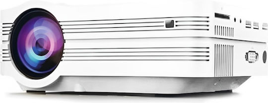 Andowl Q-A17 Mini Projector DLP (DMD) LED Lamp with Built-in Speakers White